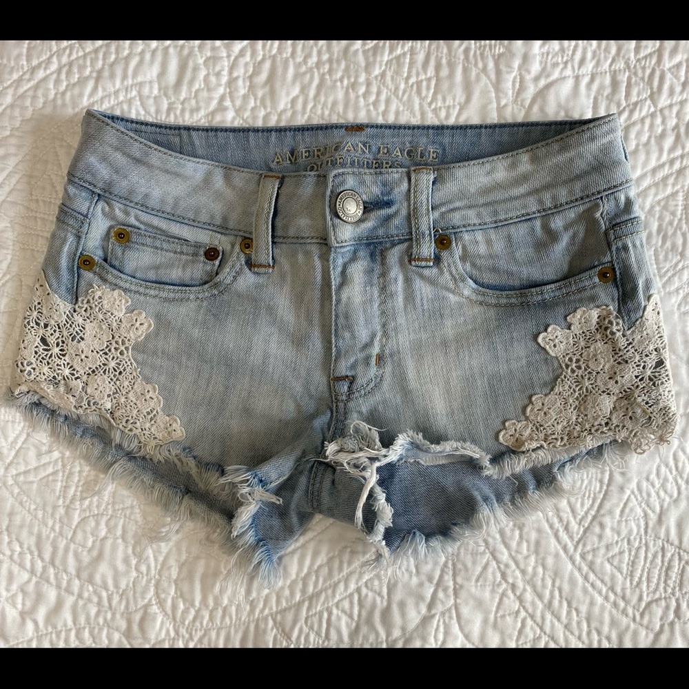 Denim shorts